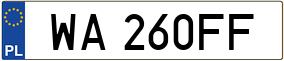 Trailer License Plate